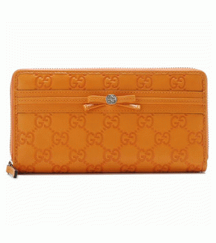 GUCCI/グッチ 2012年春夏新作MAYFAIRボウリボンラウンドファスナー長財布 257003 AA61G 7618