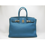 HERMES（エルメス）バーキン35 H刻/ﾌﾞﾙｰｼﾞｰﾝ/S金具