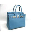 HERMES（エルメス）バーキン30 ﾌﾞﾙｰｼﾞｰﾝ/SIL金具