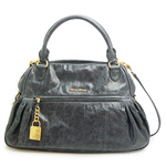 ミュウミュウ MIUMIU ハンドバッグ 2Wayバッグ ショルダーストラップ付...