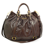 ミュウミュウ MIUMIU ハンドバッグ 2Wayバッグ ショルダーストラップ付...