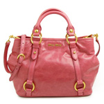 ミュウミュウ MIUMIU ハンドバッグ/ショルダーバッグ 2WAY ストラップ...