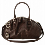 GUCCI/グッチ 2012年春夏SUKEYグッチシマGG柄Gチャーム付きミディ...