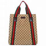 GUCCI/グッチ 2012年春夏定番キャンバスGG柄スモールトートバッグ 18...