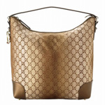 GUCCI/グッチ HEART BITラメ入りキャンバスGG柄ハート＆ハーフホー...