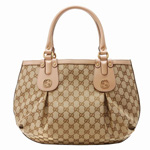 GUCCI/グッチ SCARLETT定番キャンバスGG柄スタッズGディテールミデ...