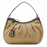 GUCCI/グッチ 2012年春夏SUKEYディアマンテ柄Gチャーム付きミディア...