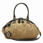 GUCCI/グッチ 2012年春夏SUKEYディアマンテ柄Gチャーム付きミディア...