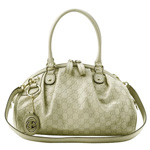 GUCCI/グッチ 2012年春夏SUKEYグッチシマGG柄Gチャーム付きミディ...