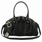 GUCCI/グッチ 2012年春夏SUKEYグッチシマGG柄Gチャーム付きミディ...