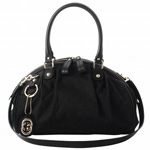 GUCCI/グッチ 2012年春夏SUKEY定番キャンバスGG柄Gチャーム付きミ...