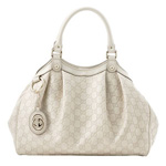GUCCI/グッチ 2012年春夏SUKEYグッチシマGG柄Gチャーム付きミディ...