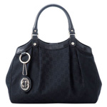 GUCCI/グッチ 2012年春夏SUKEY定番キャンバスGG柄Gチャーム付きミ...