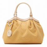 GUCCI/グッチ 2012年春夏新作SUKEYディアマンテ柄Gチャーム付きトー...