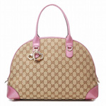 GUCCI/グッチ 2012年春夏新作HEART BITチャーム付きバンブーディ...
