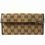 GUCCI/グッチ DICE定番キャンバスGG柄Wホック2つ折り長財布 2570...
