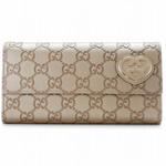 GUCCI/グッチ 2012年春夏新作LOVELYハートディテール2つ折り長財布...
