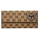 GUCCI/グッチ 2012年春夏LOVELY定番キャンバスGG柄Wホック2つ折...