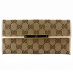 GUCCI/グッチ 2012年春夏METAL BAR定番キャンバスGG柄Gマーク...