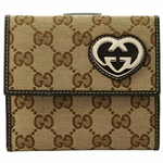 GUCCI/グッチ 2012年春夏LOVELY定番キャンバスGG柄Gハートシェー...