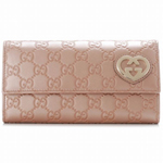 GUCCI/グッチ 2012年春夏新作LOVELYハートディテール2つ折り長財布...