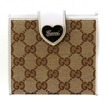 GUCCI/グッチ 2012年春夏HEART定番キャンバスGG柄ハートディテール...