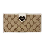 GUCCI/グッチ 2012年春夏HEART定番キャンバスGG柄ハートディテール...