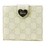 GUCCI/グッチ 2012年春夏HEARTグッチシマGG柄ハートディテール2つ...