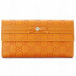 GUCCI/グッチ 2012年春夏新作MAYFAIRGG柄ボウリボン2つ折り長財...