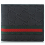 GUCCI/グッチ 2012年春夏ウェブディテールグッチシマGG柄2つ折りコンパ...