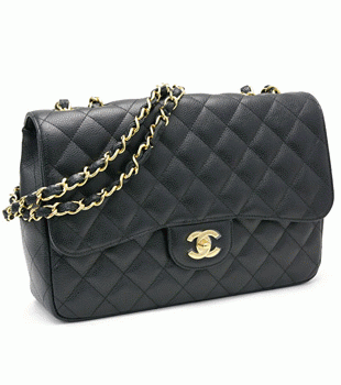 CHANEL シャネルキャビアスキンデカマトラッセ30cmチェーンショルダーバッグA28600ブラック黒ゴールド金具