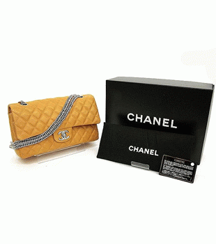 CHANEL シャネルマトラッセチェーンショルダー(イエロー)