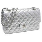 CHANEL シャネルメタリックラムスキンWフラップマトラッセチェーンショルダー...