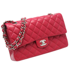 CHANEL シャネルラムスキンマトラッセチェーンショルダーバッグ25.5cmA...