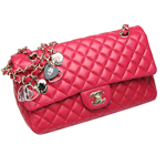 CHANEL シャネルバレンタインマトラッセチェーンショルダーバッグピンクチャー...