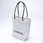 CHANEL シャネルエッセンシャルショッパートートバッグA46880ホワイト×...