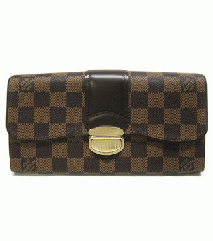 (LOUIS VUITTON)ルイヴィトン ブランドコピー ダミエ長財布 ポルトフォイユシスティナ N61747