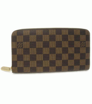 (LOUIS VUITTON)ルイヴィトン ブランドコピー ダミエ長財布 ジッピーオーガナイザー エベヌ N60003