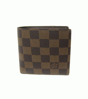 (LOUIS VUITTON)ルイヴィトン ブランドコピー ダミエ財布メンズ二折り小銭付きポルトフォイユマルコ N61675