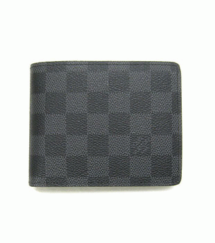 ルイヴィトン ブランドコピー ダミエグラフィット メンズ二折りパス付き財布 N63074