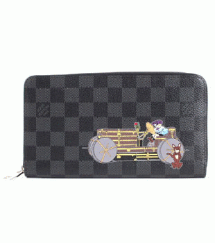 ルイヴィトンスーパーコピーダミエ グラフィット ジッピーオーガナイザー 長財布 N63002