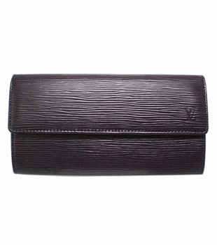 (LOUIS VUITTON)ルイヴィトン 財布コピー エピ長財布 ポルトフォイユサラ カシス M6374K