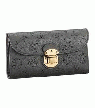 (LOUIS VUITTON)ルイヴィトン財布コピー マヒナ ポルトフォイユアメリア アンスラサイト M58127