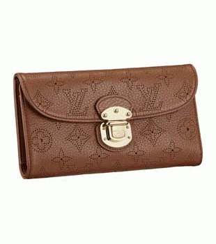 (LOUIS VUITTON)ルイヴィトン財布コピー マヒナ ポルトフォイユアメリア コニャック M95996