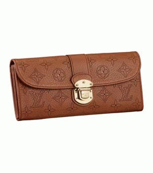 (LOUIS VUITTON)ルイヴィトン財布コピー マヒナ クラッチアメリア コニャック M58124