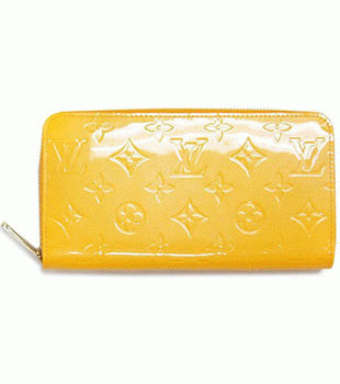 ルイヴィトン LOUISVUITTON ヴィトン ヴェルニ LV 財布 ラウンドジップ長財布 ジッピーウォレット ジョーヌパッション M91733