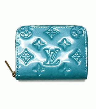 ルイヴィトン LOUIS VUITTON ヴィトン ヴェルニ LV 財布 コインケース カードケース ジッピーコインパース ブルーラゴン M91736