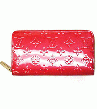 ルイヴィトン LOUISVUITTON ヴィトン ヴェルニ LV 財布 ラウンドジップ長財布 ジッピーウォレット ルージュグルナディーヌ M91732