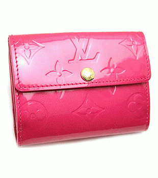 (LOUIS VUITTON)ルイヴィトン 偽物財布 モノグラムヴェルニ ラドロー コインケース ローズポップ M93629