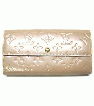 (LOUIS VUITTON)ルイヴィトン 偽物財布 ヴェルニ ファスナー付き長札 ポルトフォイユサラ M91522